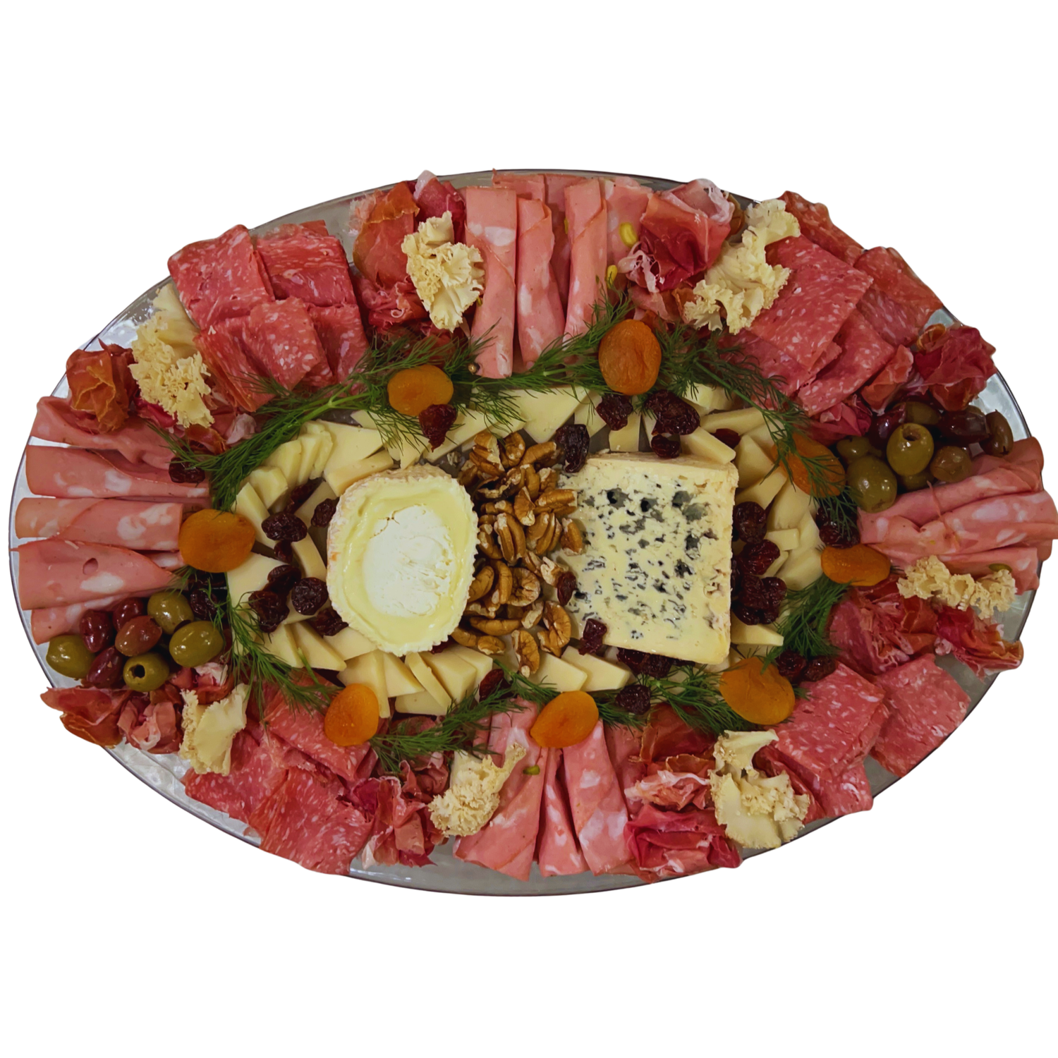 Charcuterie Board (Serving 10) includes fruit and nuts