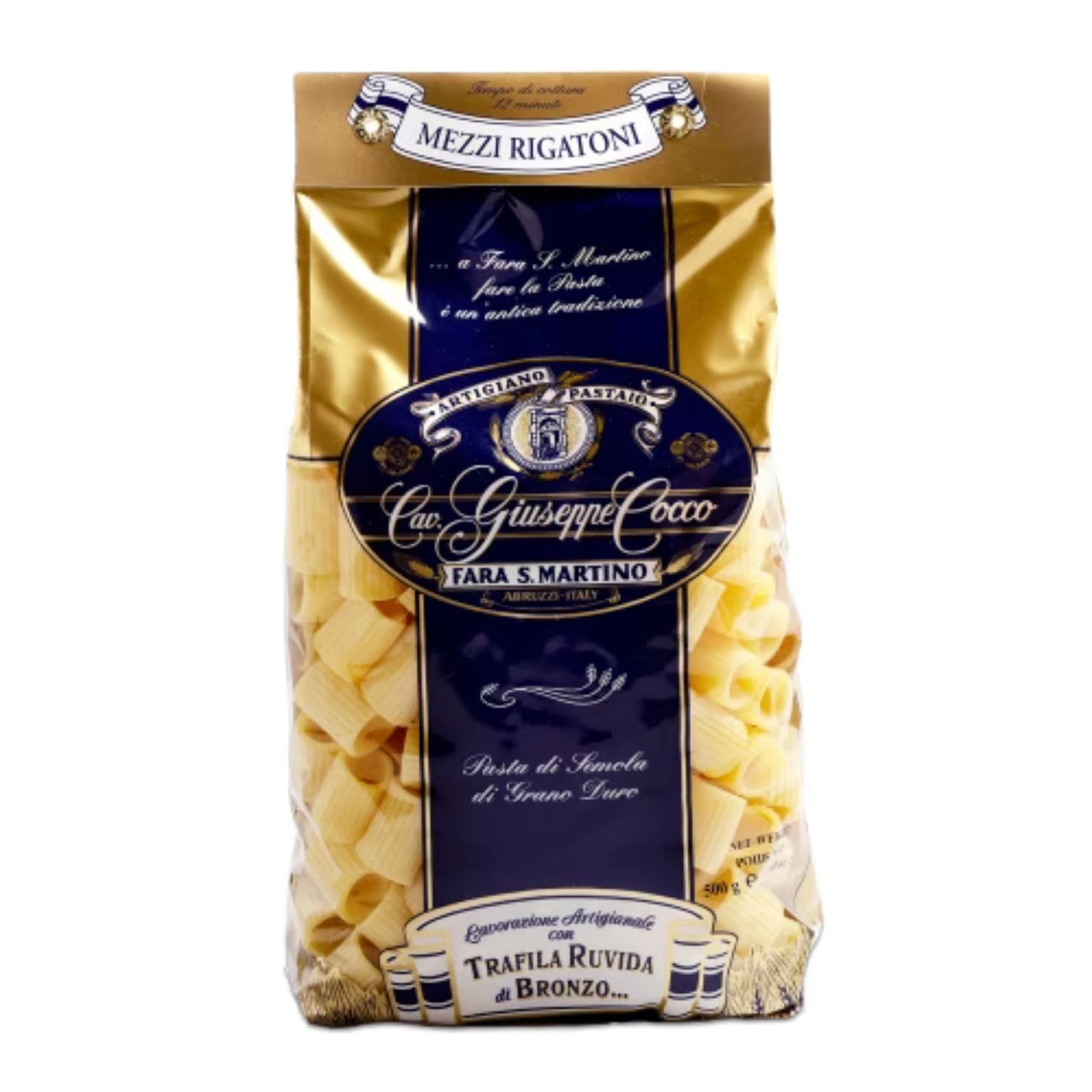 Pastas by Giuseppe de Cocco, Mezzi Rigatoni 17.6oz