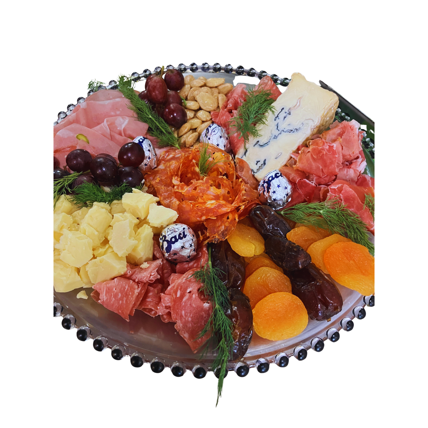 Charcuterie Board (Serving 6) includes fruit and nuts