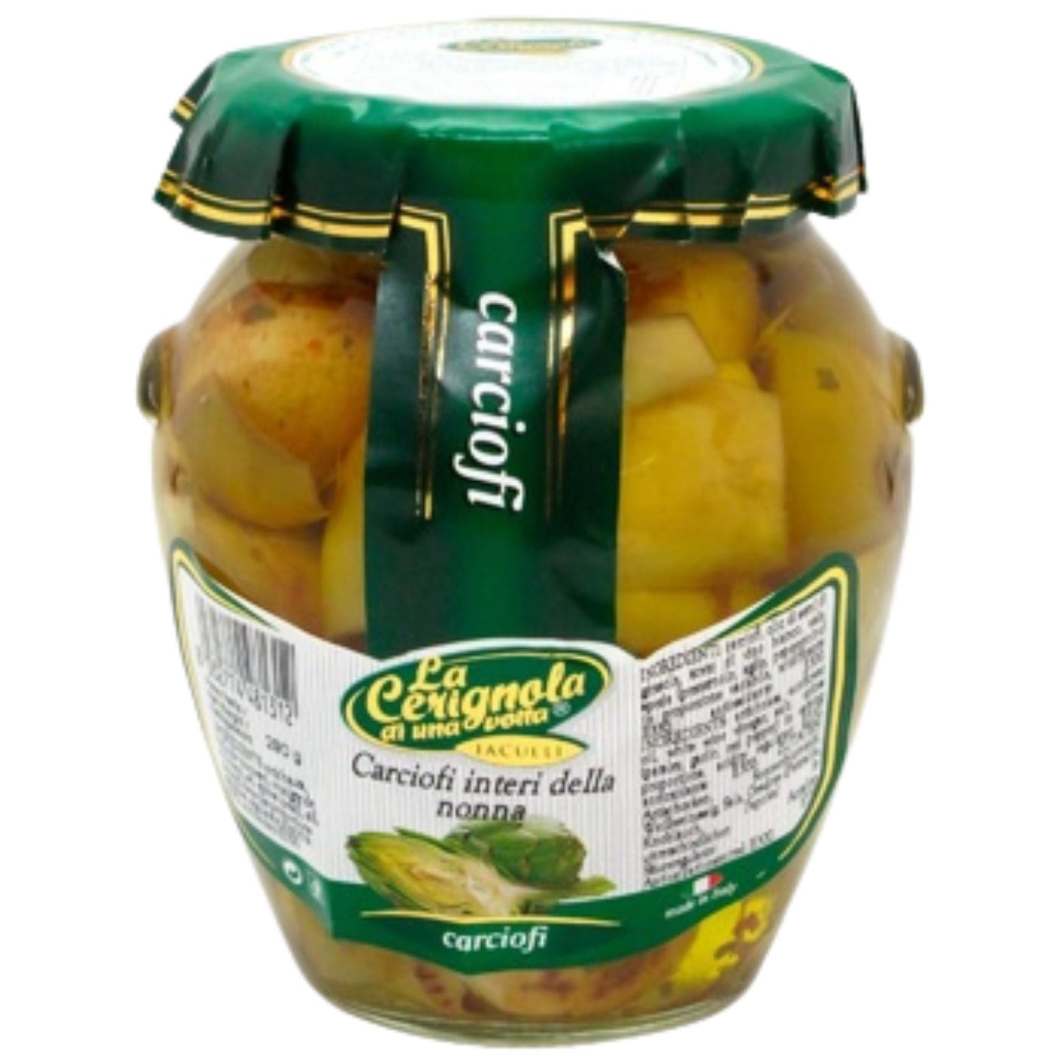LA CERIGNOLA Artichokes with stems in sunflower seed oil  19.4oz